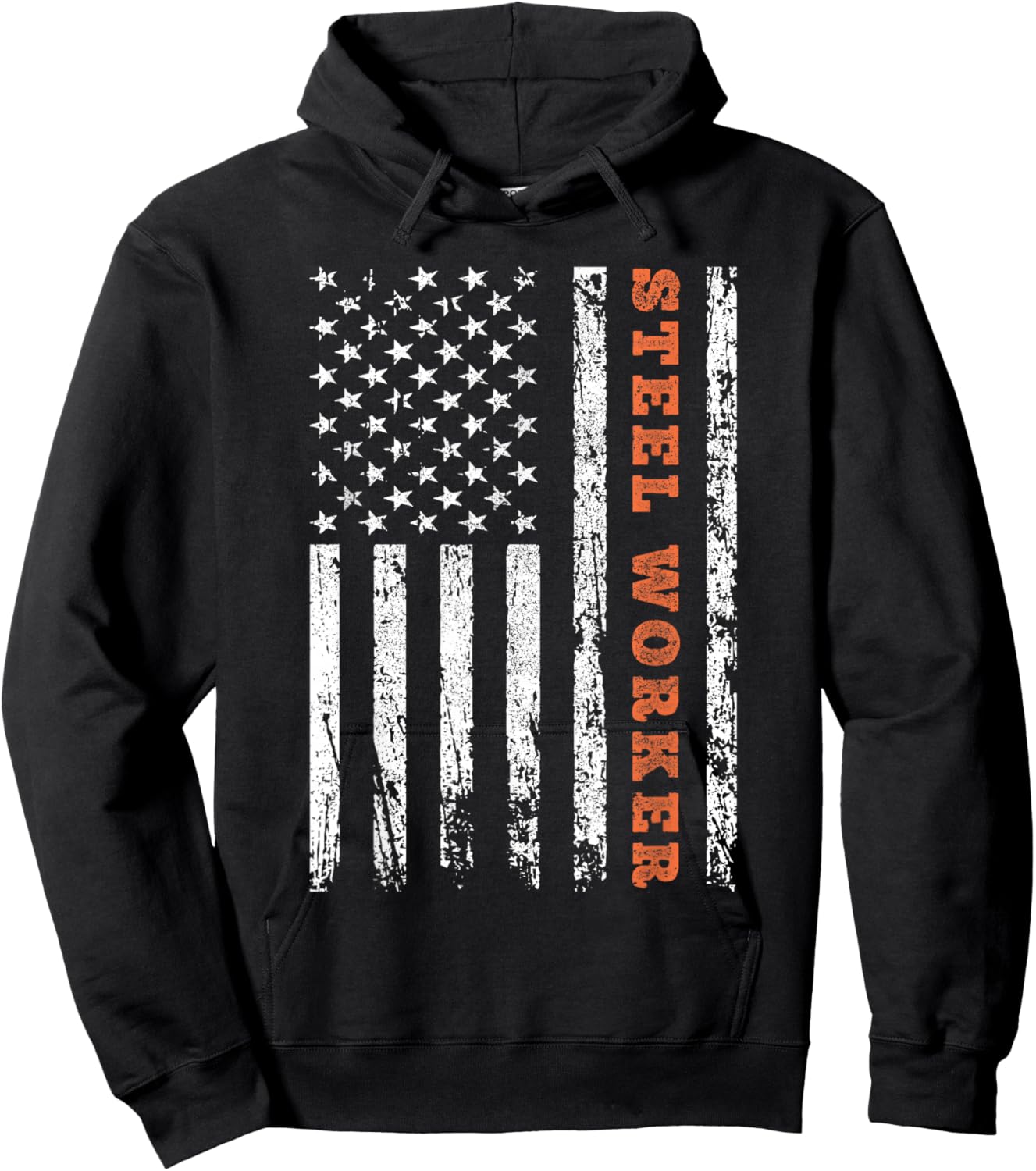 American Steel Worker Hoodie - Hoodie | Black