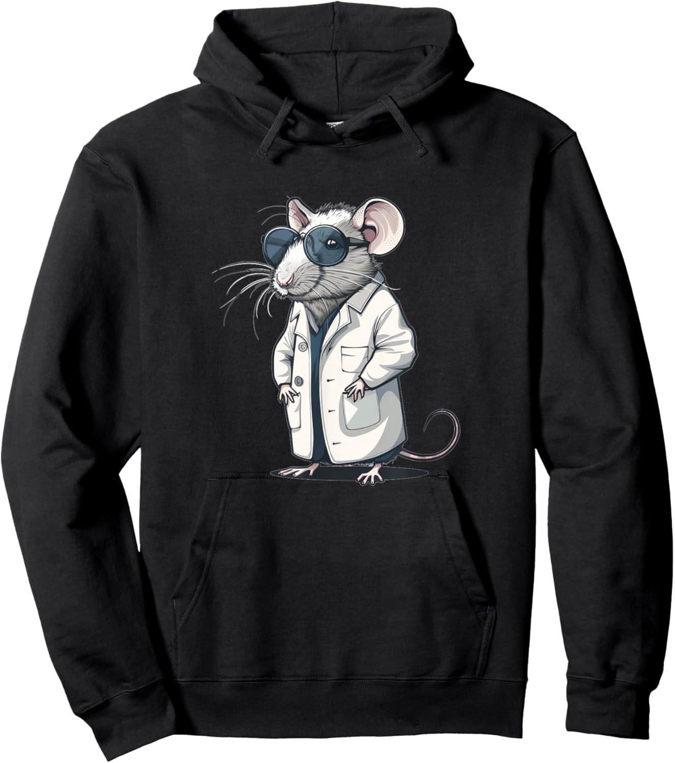 Funny Lab Rat Costume for Science and Laboratory Lovers Hoodie - Hoodie | Black