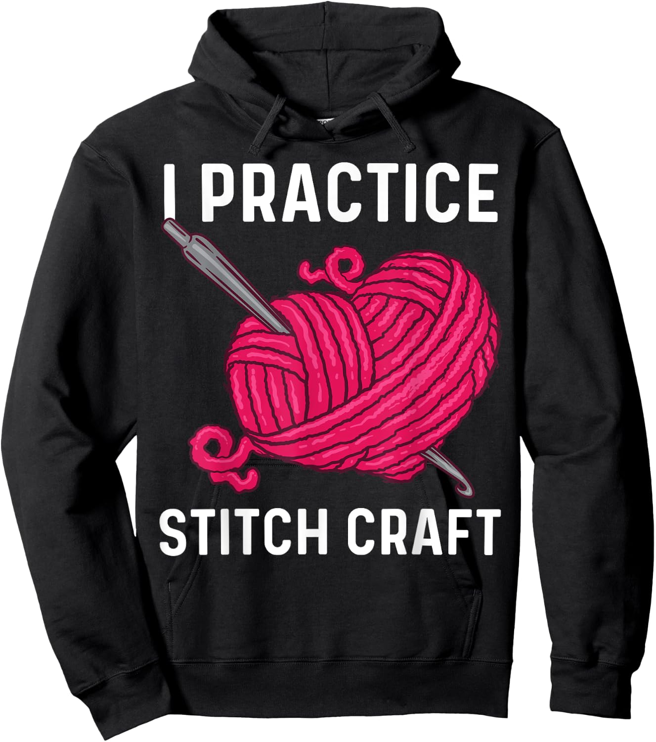 Best Crocheting Art Women Crocheter Crochet Lover Hoodie - Hoodie | Black