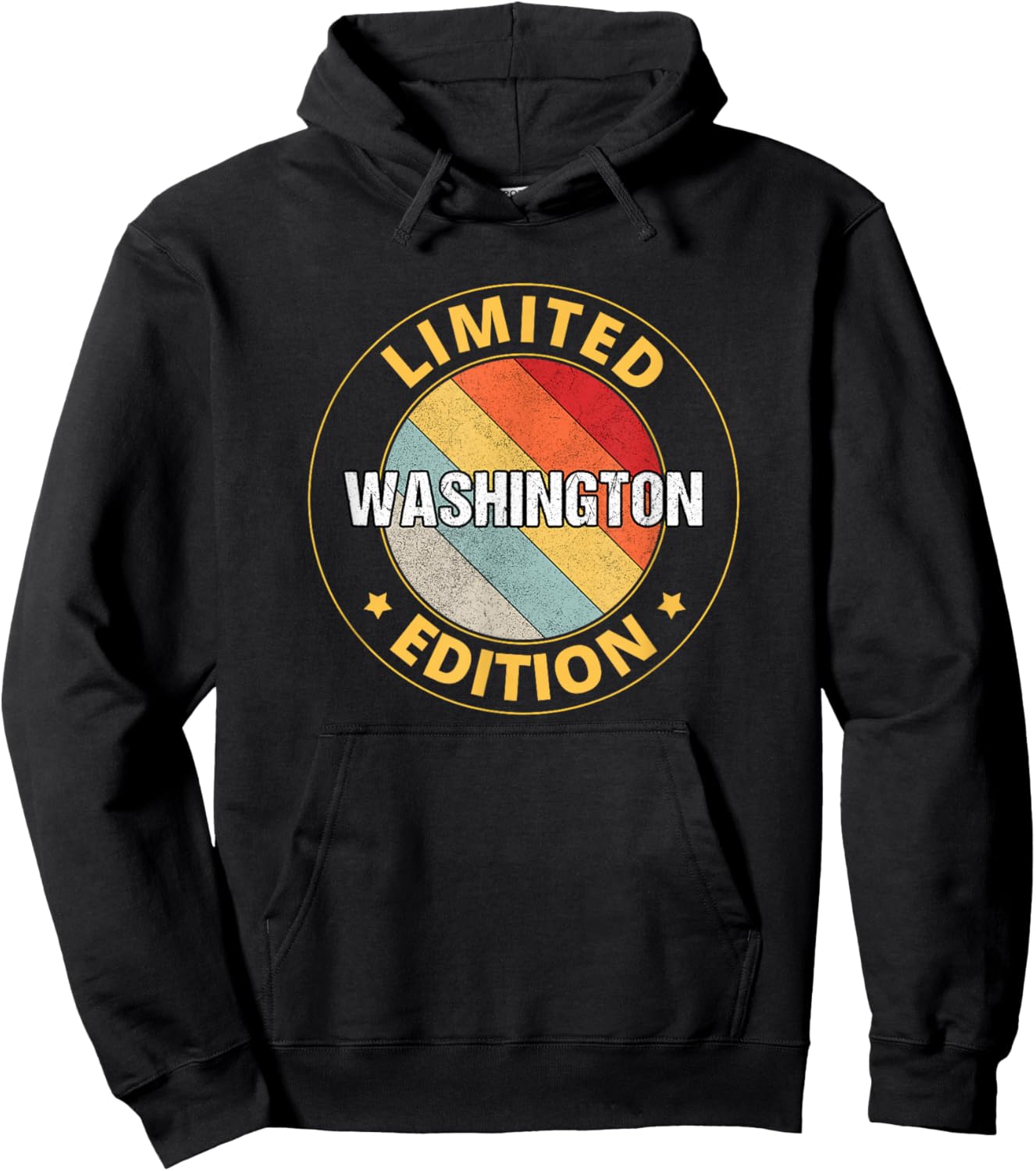 Washington Name Hoodie - Hoodie | Black
