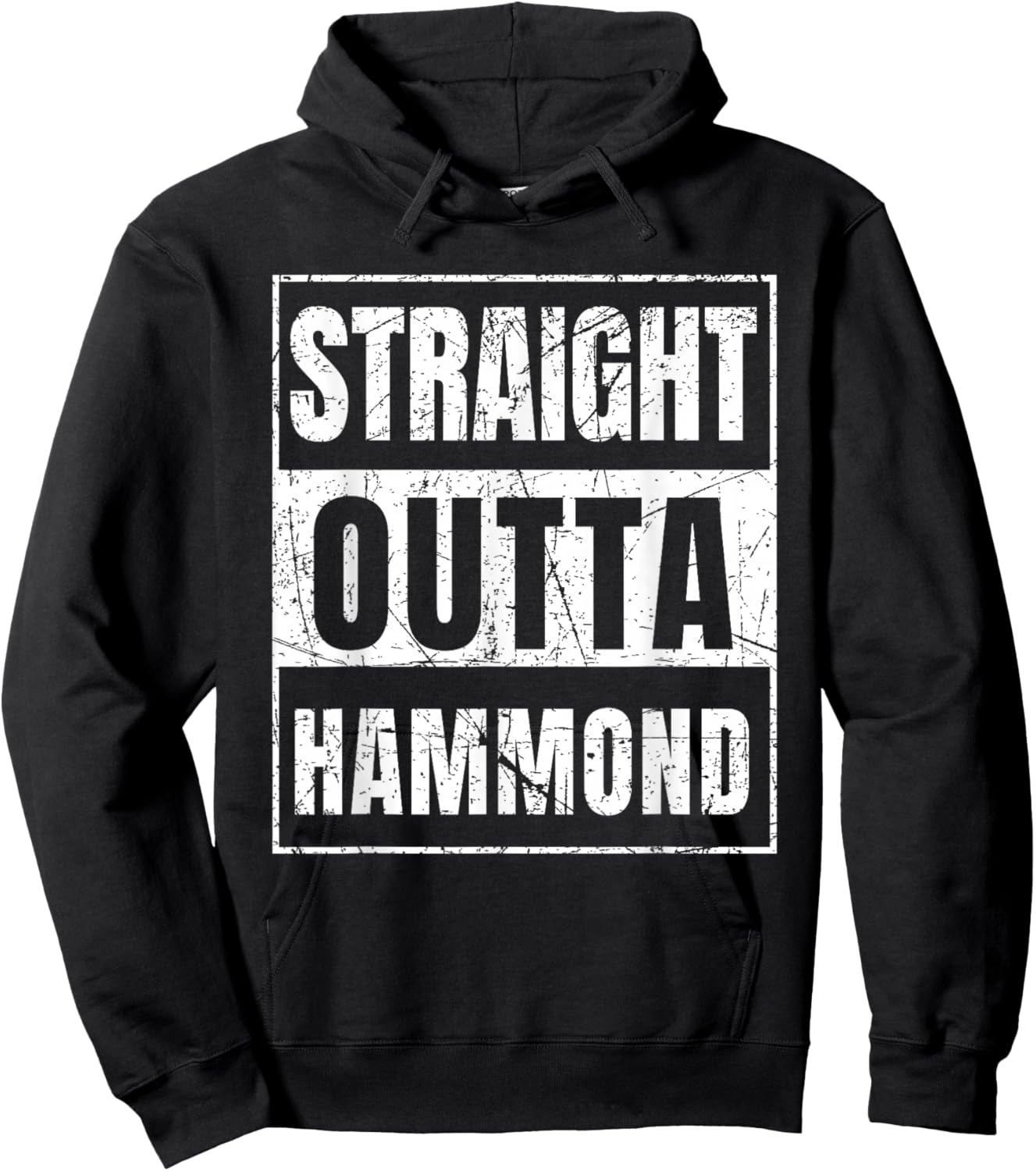 Straight Outta Hammond Indiana Hoodie - Hoodie | Black
