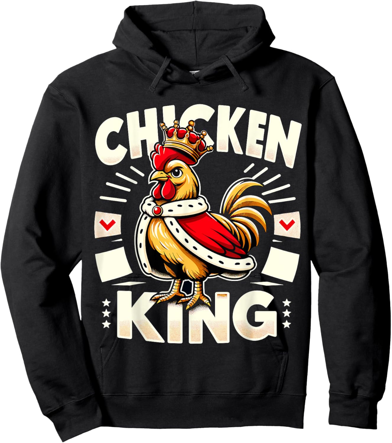 Chicken King Farmer Hoodie - Hoodie | Black