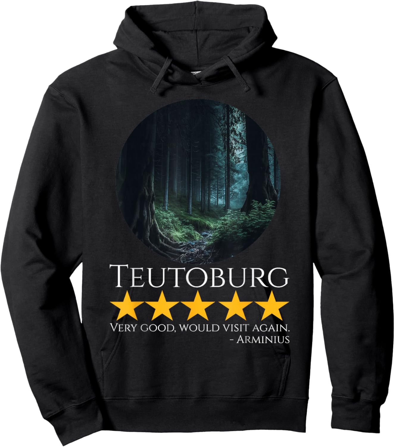 Ancient Rome & German History Meme - Teutoburg - Arminius Hoodie - Hoodie | Black