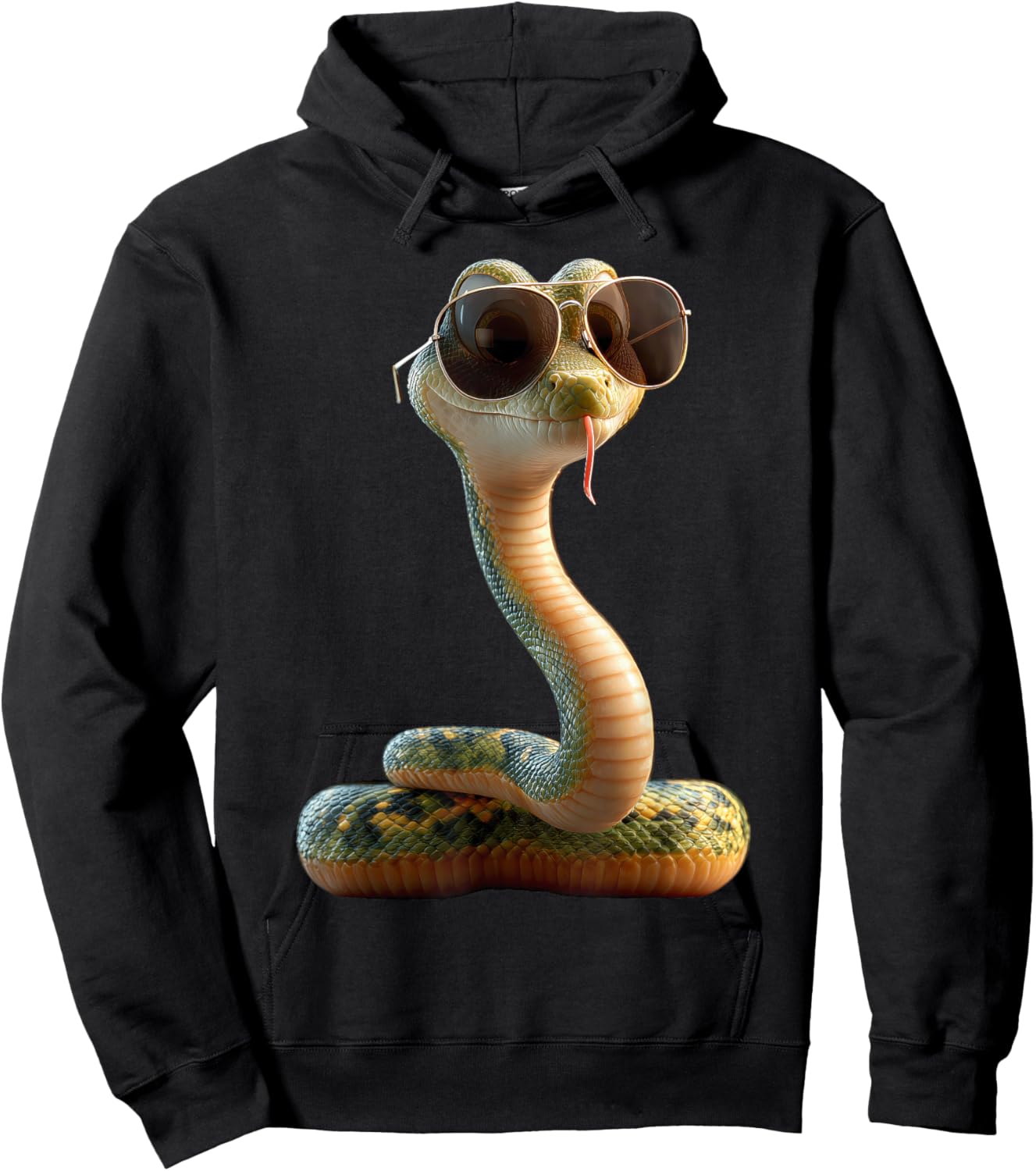 Schlange Python Kobra Mamba Klapperschlange Süße Schlangen Hoodie - Hoodie | Black