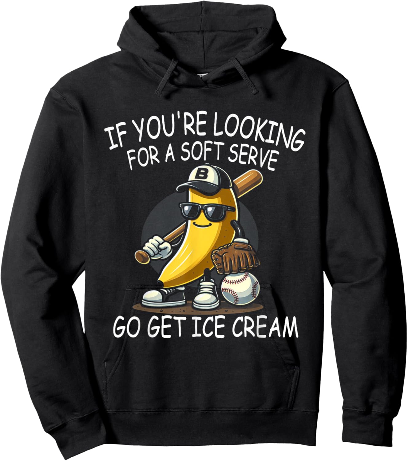 IF You Are Looking For Soft Serve Go Get Ice Cream Women Kids Hoodie - Hoodie | Black