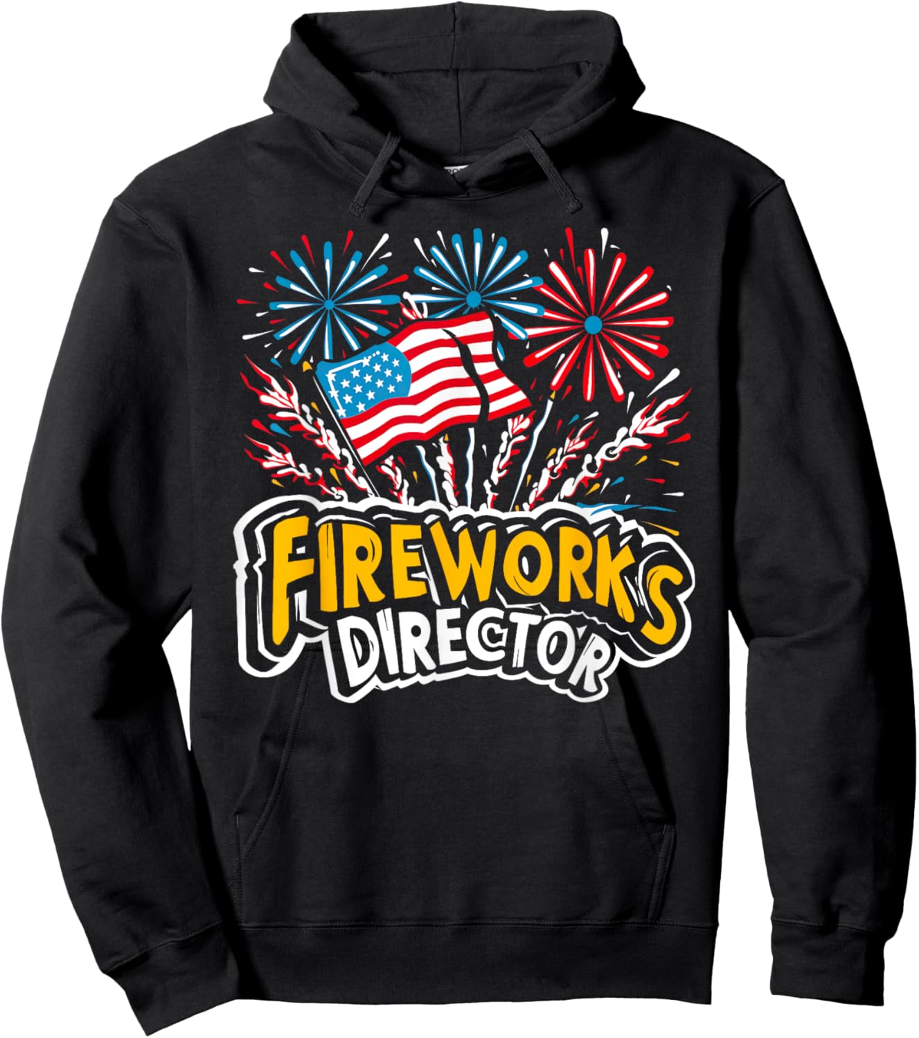 Fireworks Director Shirt I Run You Run Funny 4th of July Hoodie - Hoodie | Black
