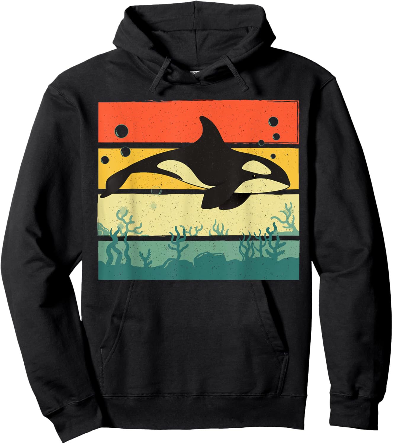 Cool Orca Design Women Kids Killer Whale Orca Lover Hoodie - Hoodie | Black