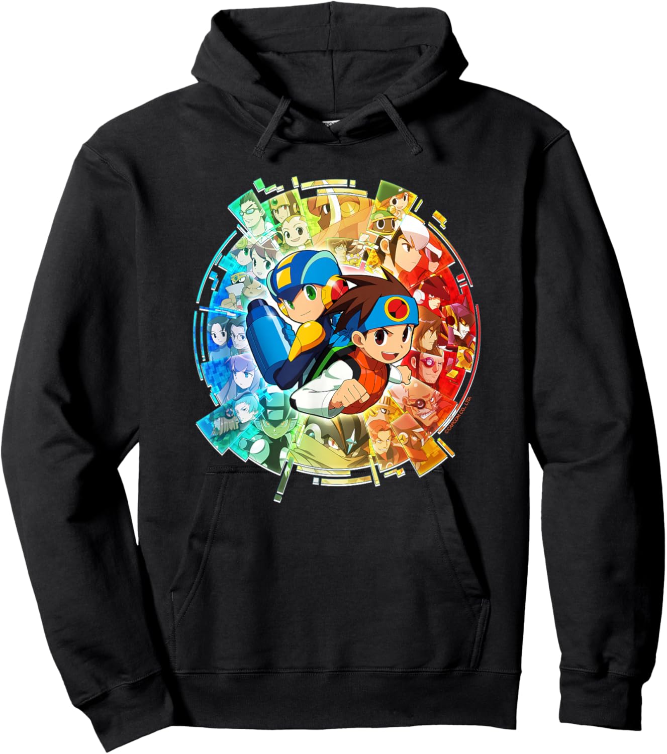 Mega Man Battle Network Legacy Collection Art Hoodie - Hoodie | Black