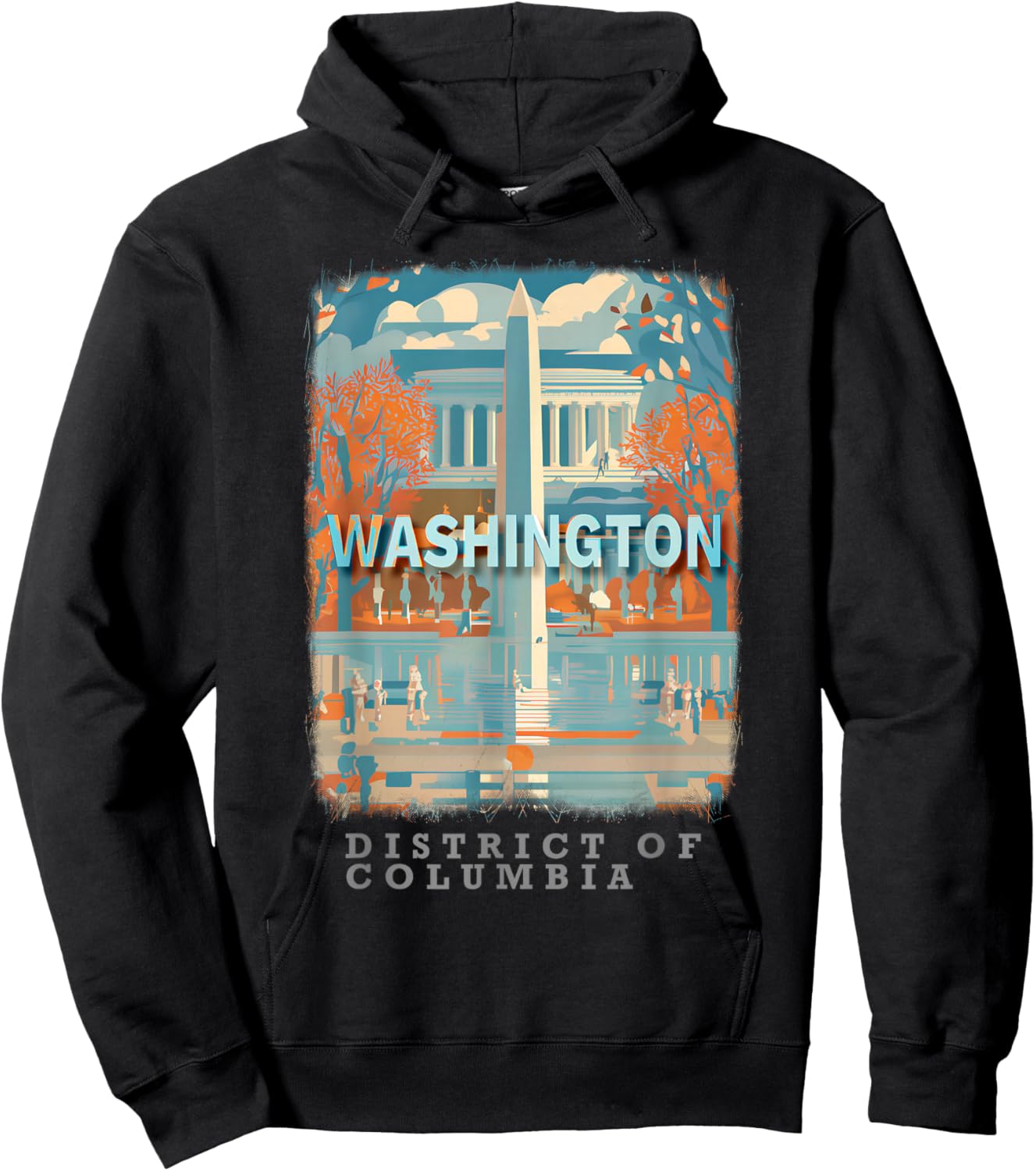 Washington DC DC Monumental Majesty SD741 Hoodie - Hoodie | Black