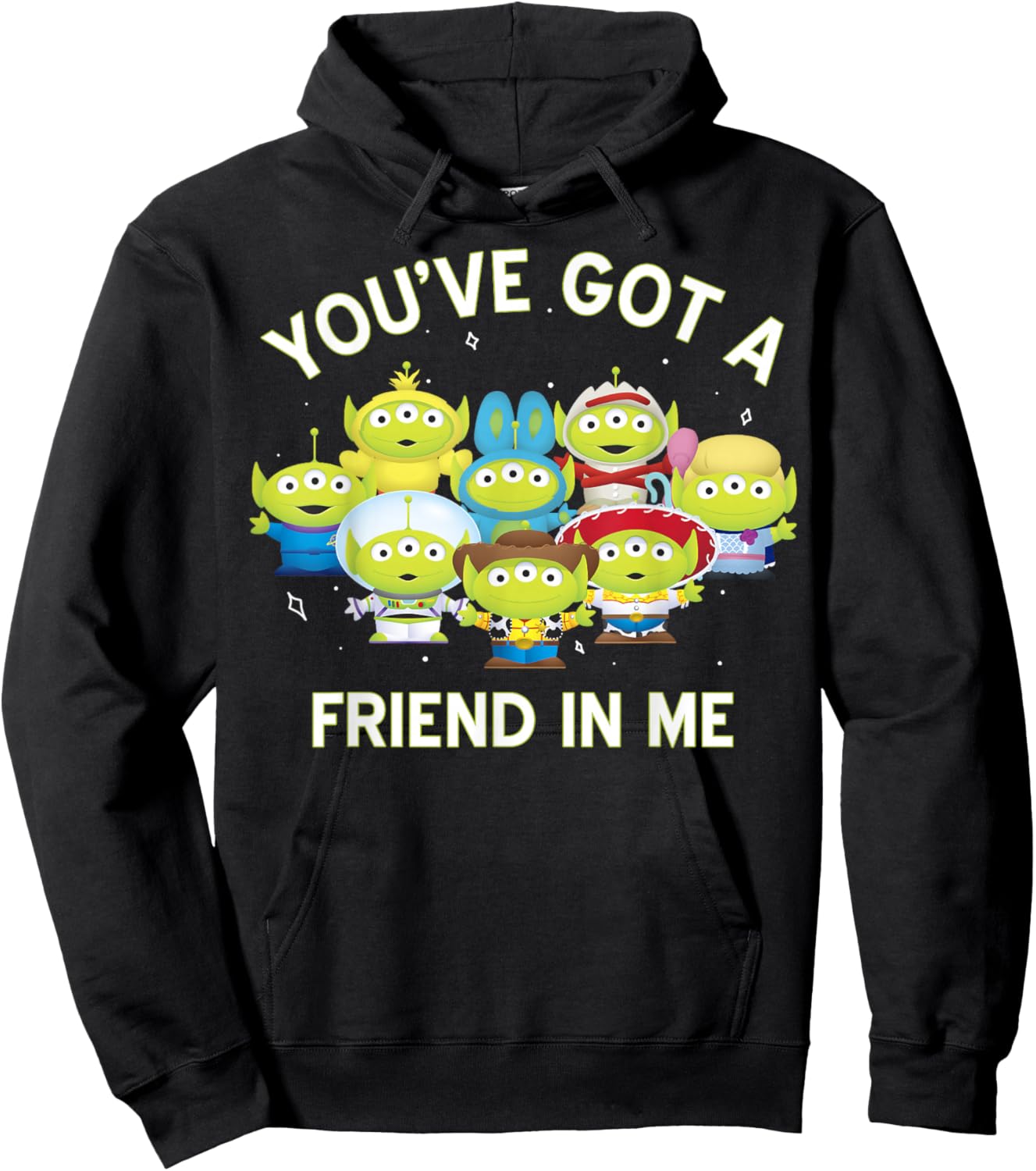 Disney Pixar Aliens Toy Story You've Got A Friend In Me Hoodie - Hoodie | Black