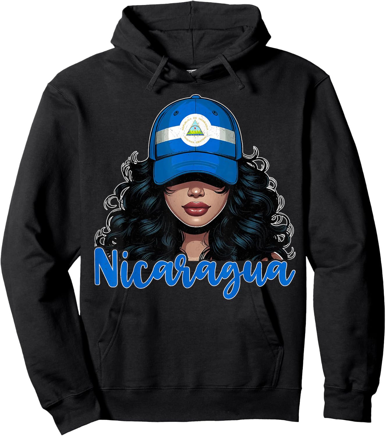 Nicaraguan Girl Nicaragua Flag Proud Nicaragüense Women Hoodie - Hoodie | Black