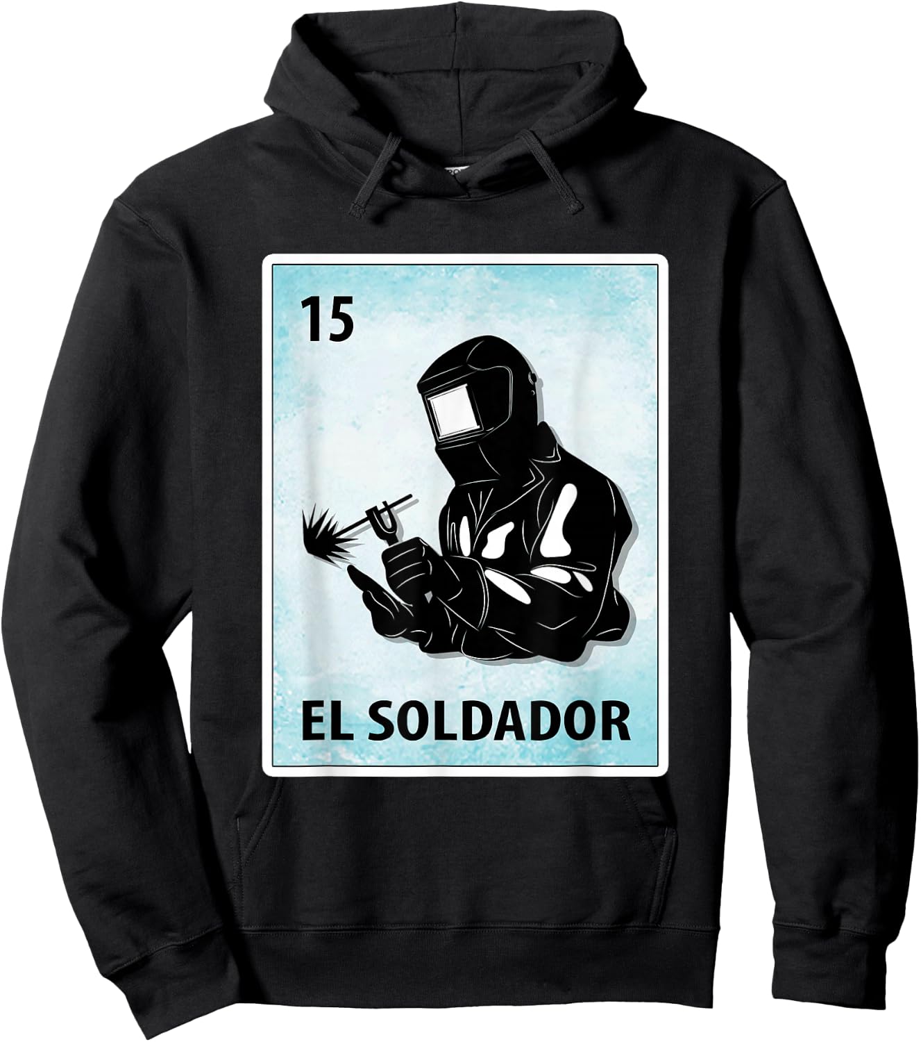 El Soldador Mexican Welder Cards Hoodie - Hoodie | Black