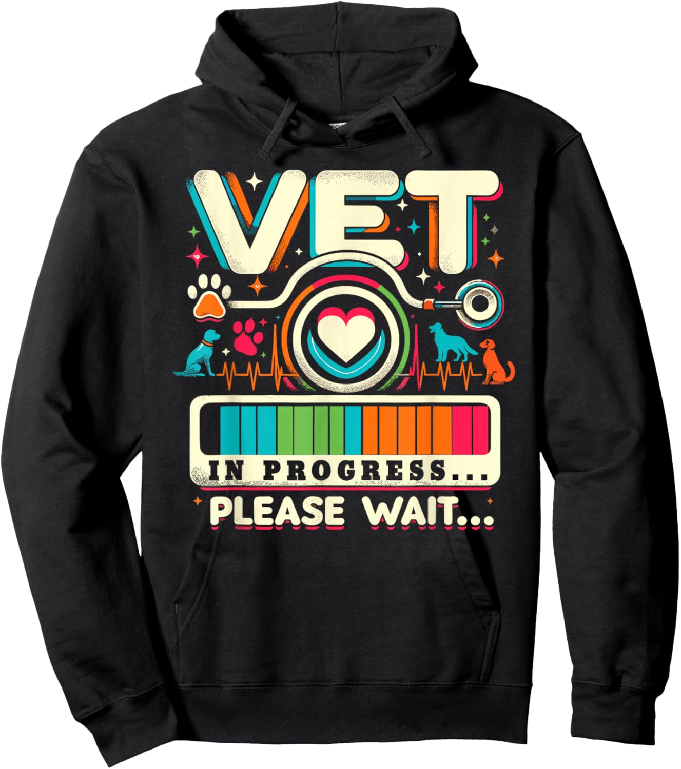Vet In Progress Shirt Veterinarian Student Veterinary School Hoodie - Hoodie | Black