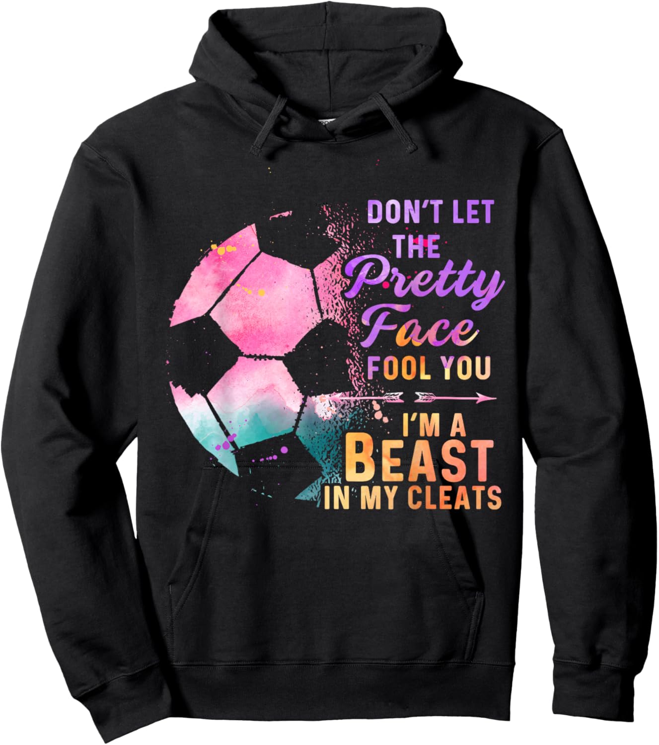 Soccer Player for Girl Goalkeeper Kick Sister Mother Hoodie - Hoodie | Black