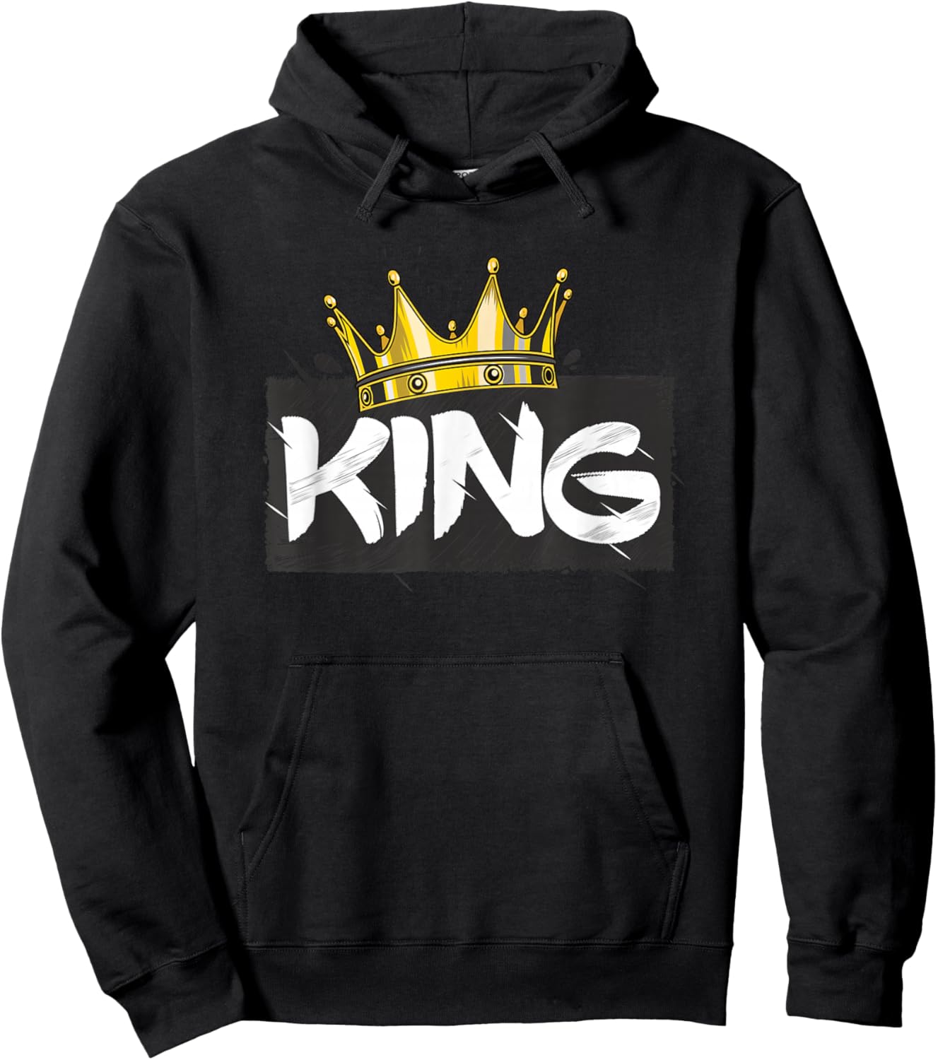 Crown with writing KING Hoodie - Hoodie | Black