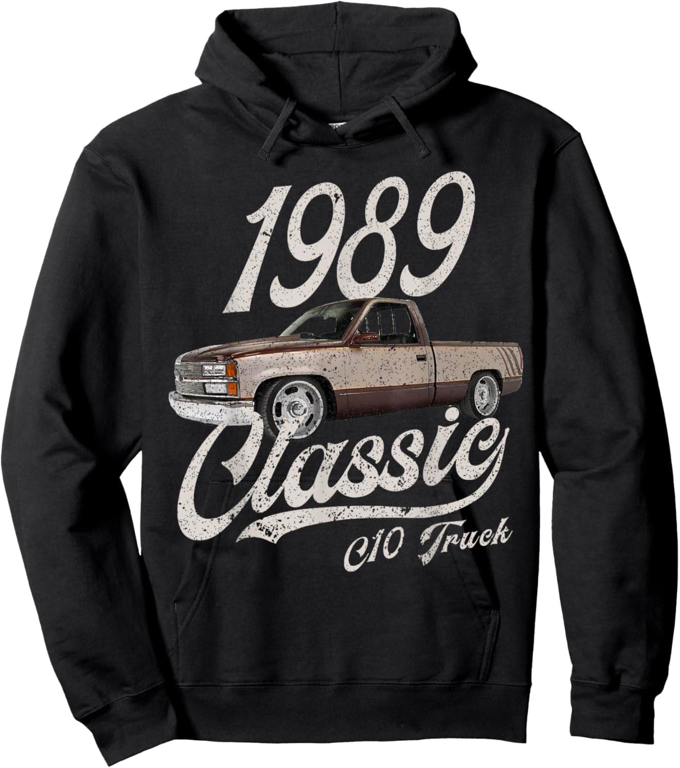 1989 89 C10 Truck Hoodie - Hoodie | Black