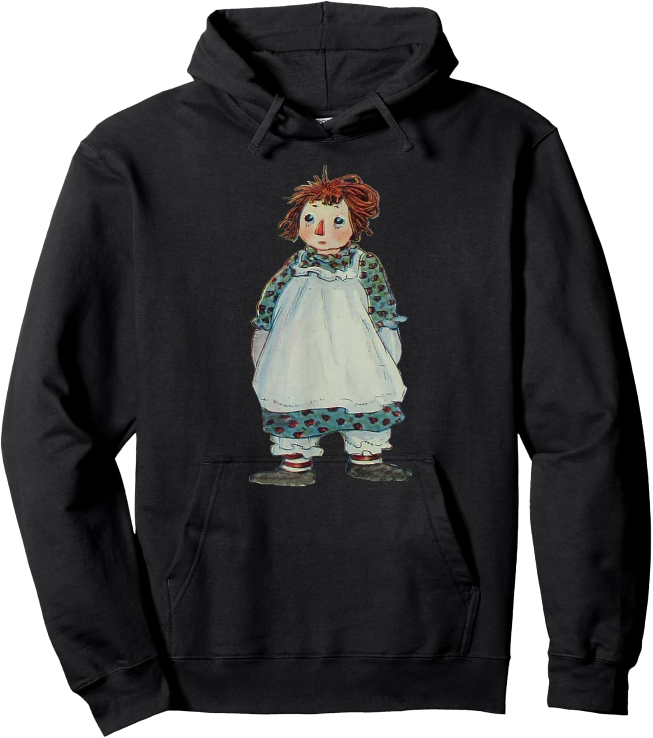 Children's Rag Doll Story Raggedy Ann Hoodie - Hoodie | Black