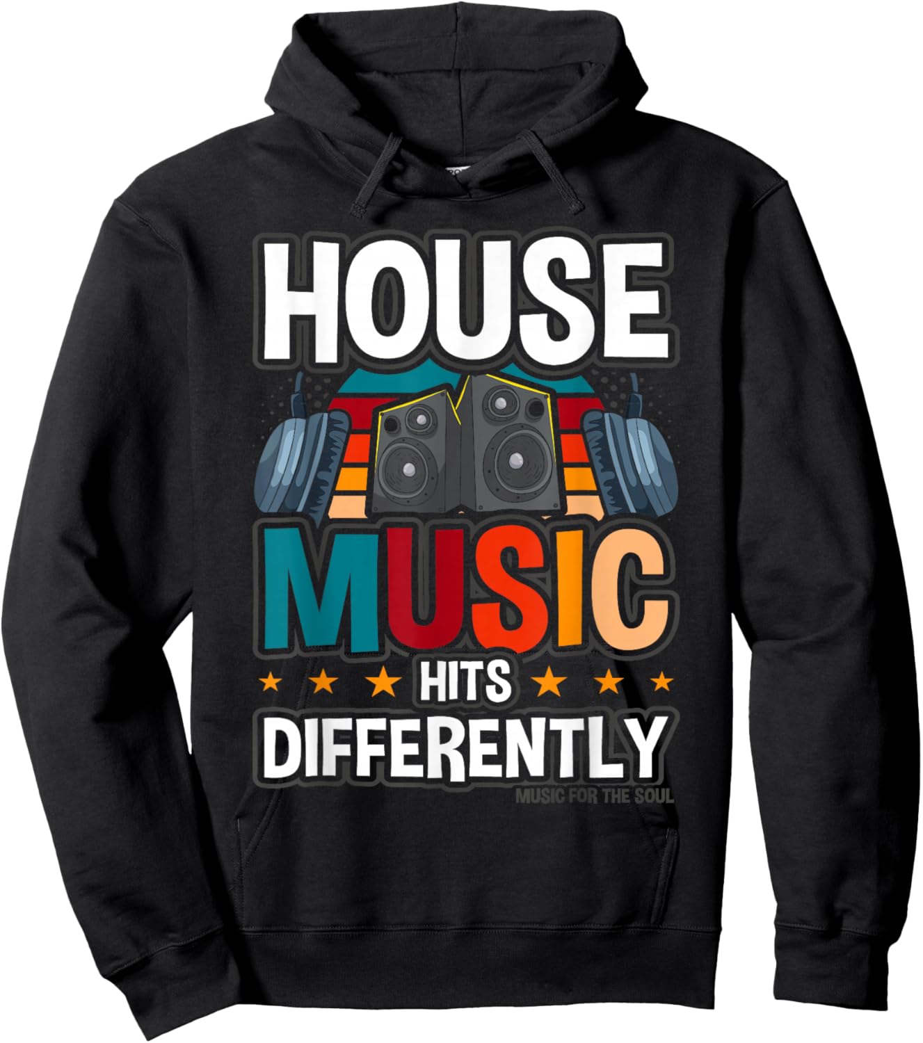 House Music Deep House Dance Hoodie - Hoodie | Black