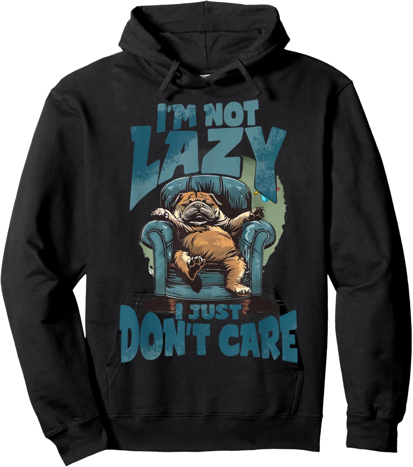 Lazy dog I'm not lazy Hoodie - Hoodie | Black