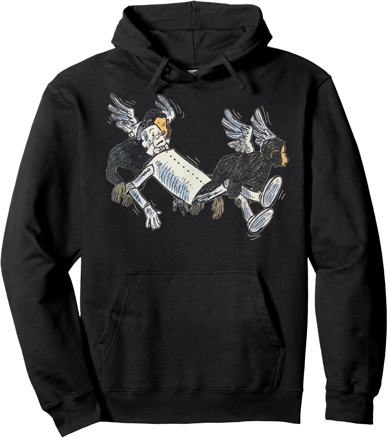 Flying Monkeys TinMan Shirt Art The Wizard Of OZ Tin man Hoodie - Hoodie | Black