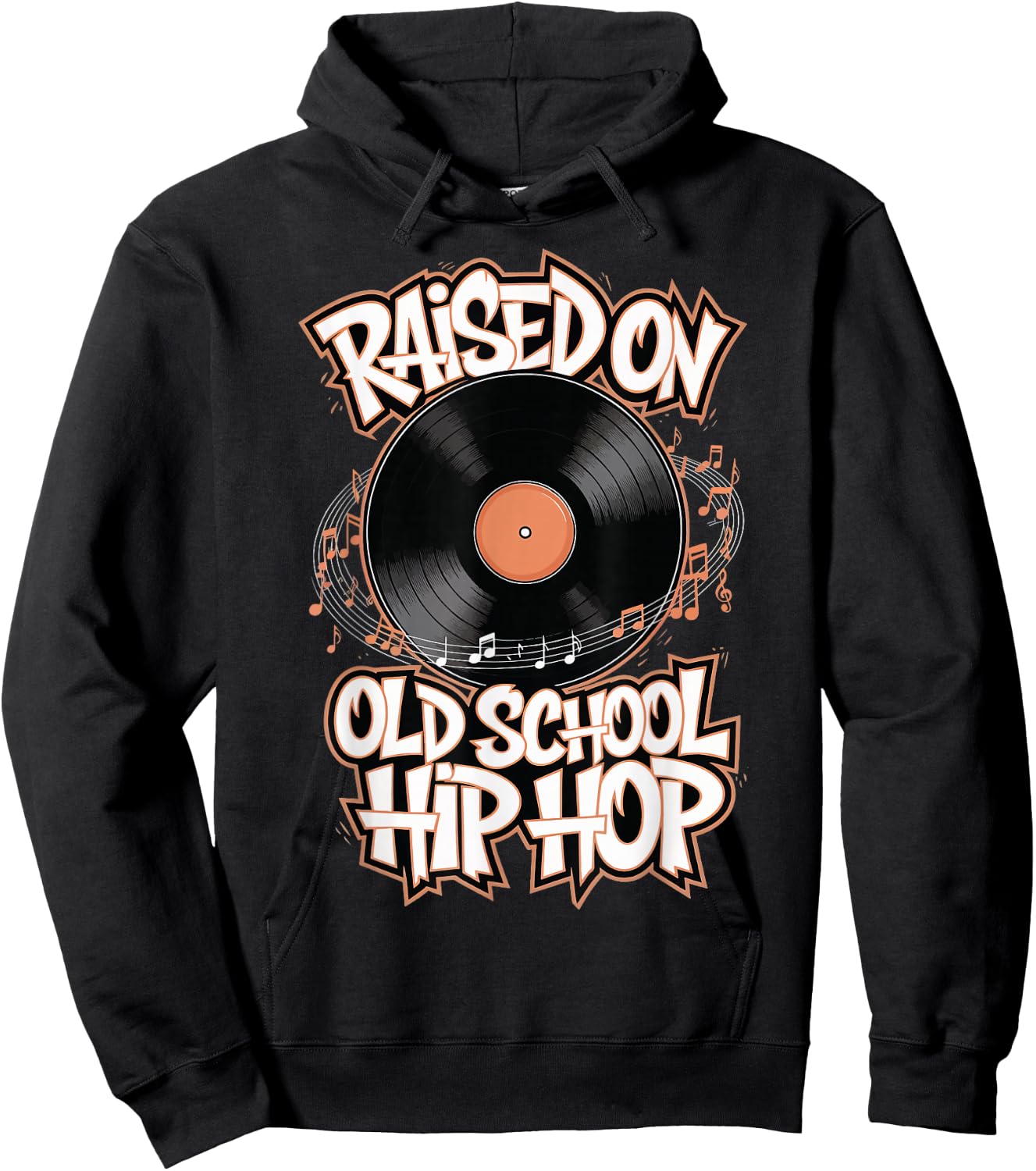 Raised On Old School Hip Hop Hoodie - Hoodie | Black