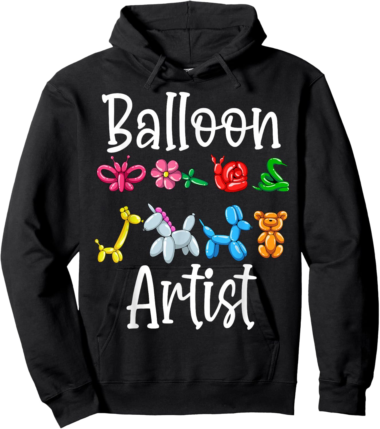 Funny Balloon Artist Twister Animal Twisting Balloons Lovers Hoodie - Hoodie | Black