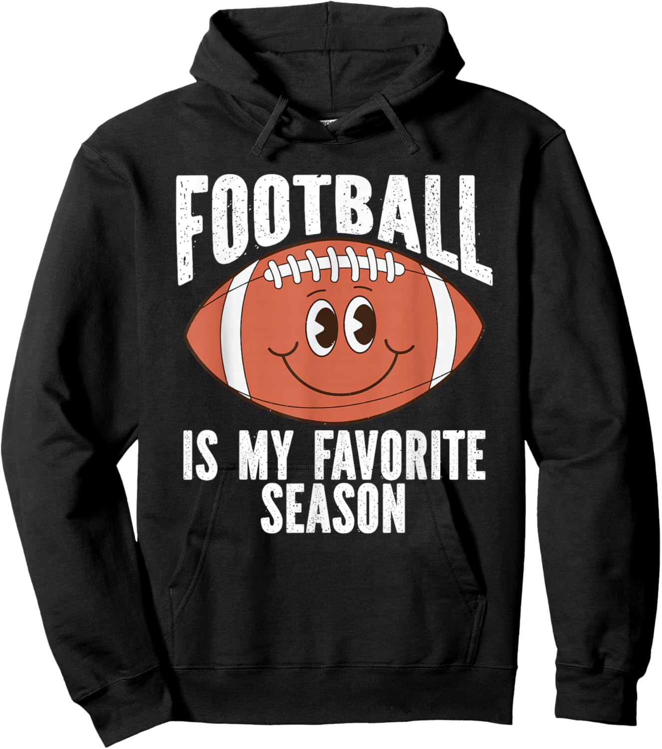 Football Is My Favorite Season For Football Fans Hoodie - Hoodie | Black