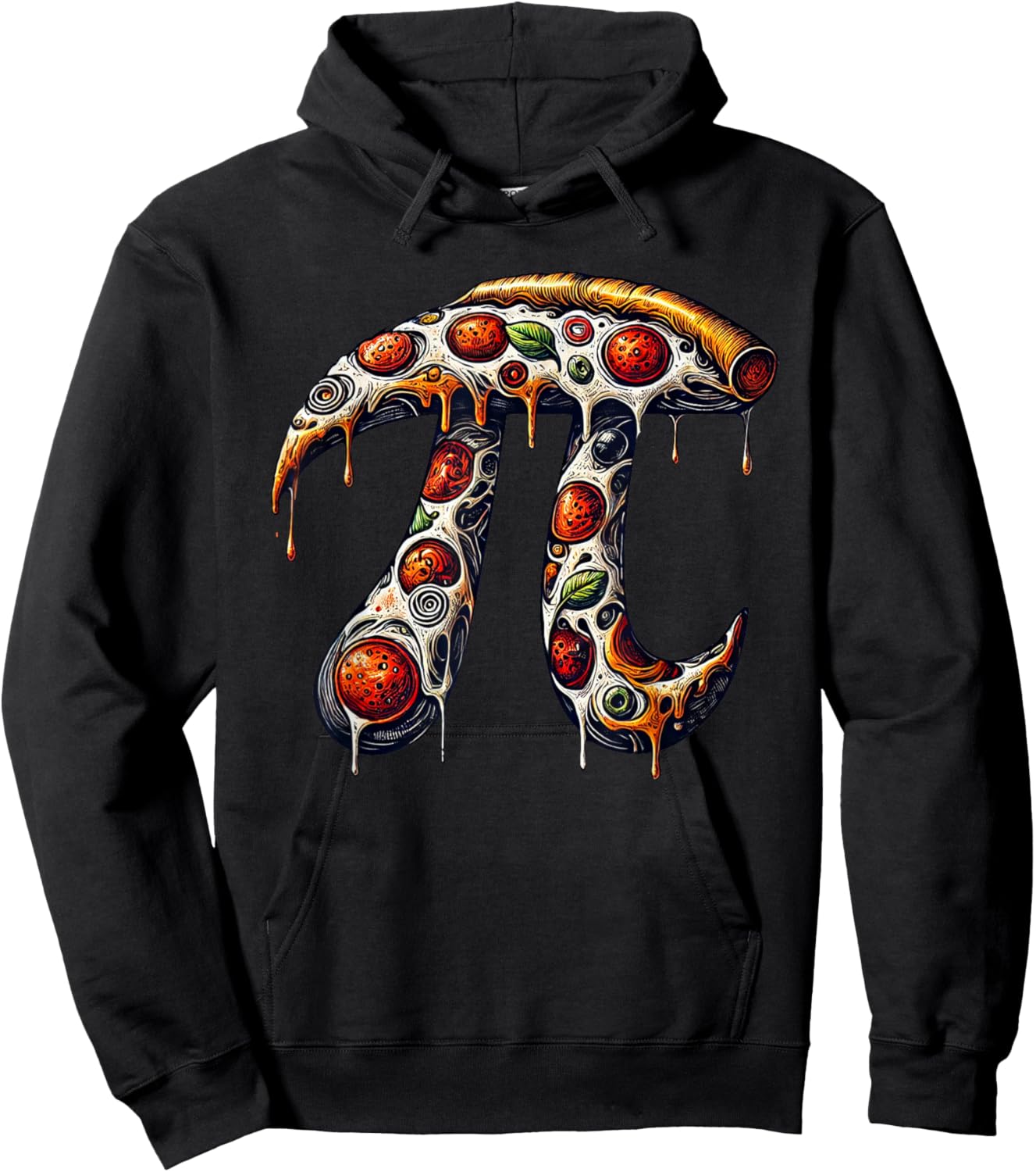 Funny Pizza Pi Math Pi Day Celebration Lover Pizza Pi 3.14 Hoodie - Hoodie | Black