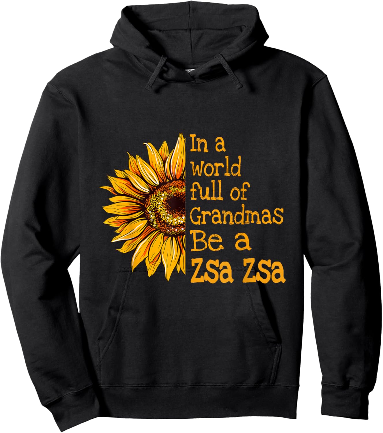 In A World Of Grandmas Be A Zsa Zsa Poland Polish Grandma Hoodie - Hoodie | Black
