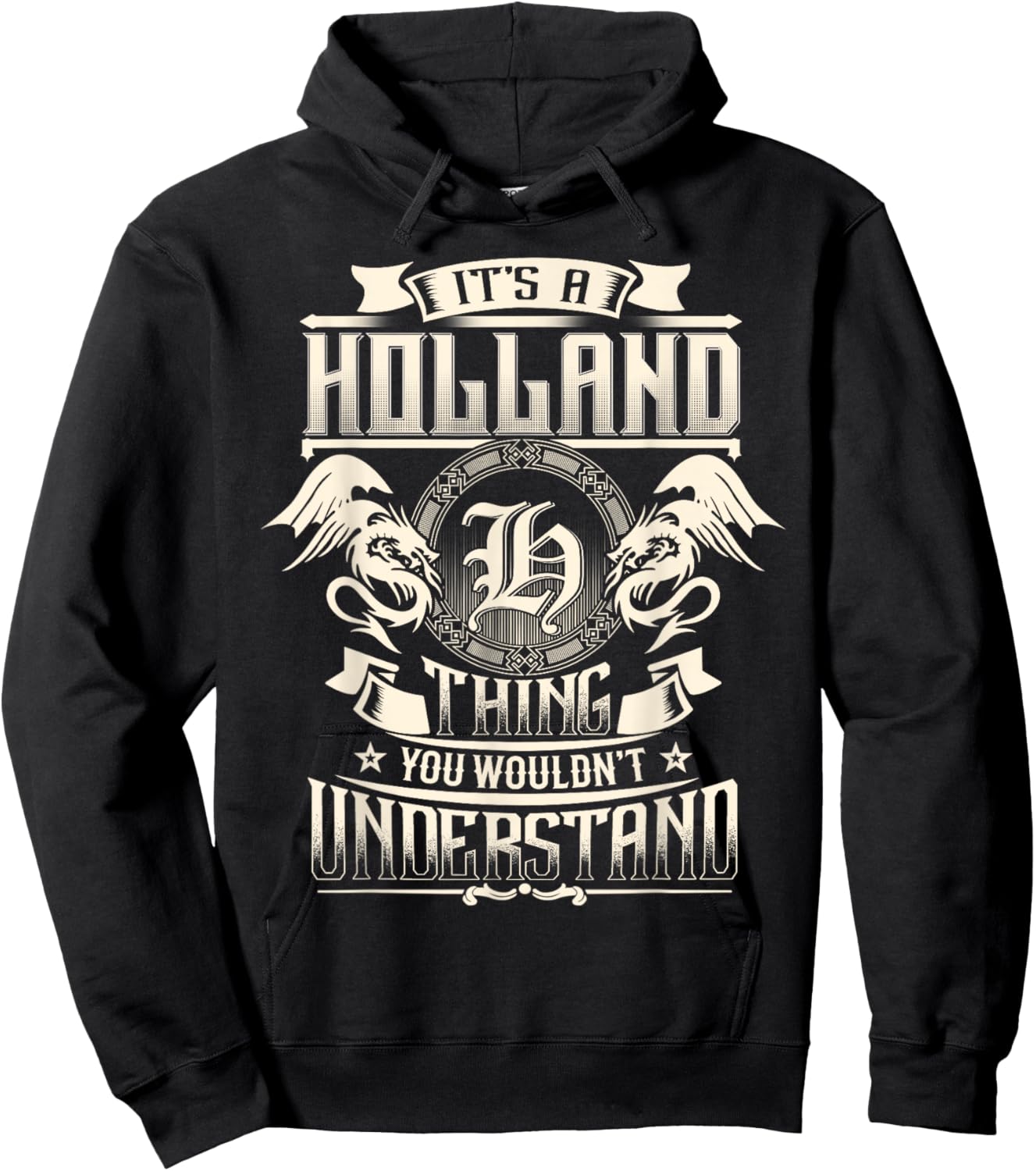 It's A HOLLAND Thing You Wouldn't Understand Family Name Hoodie - Hoodie | Black
