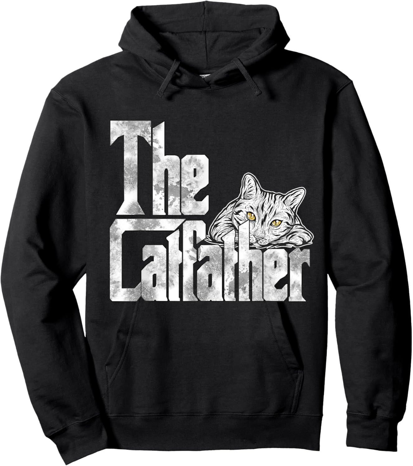 The Catfather Cat Father Mafia Whiskers Male Daddy Hoodie - Hoodie | Black