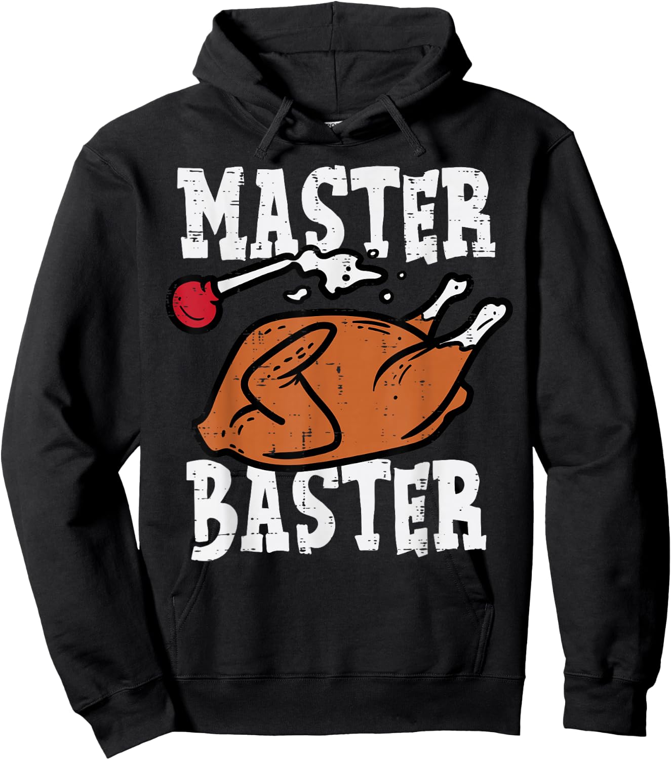 Thanksgiving Master Baster Funny Turkey Day Fall Men Boys Hoodie - Hoodie | Black