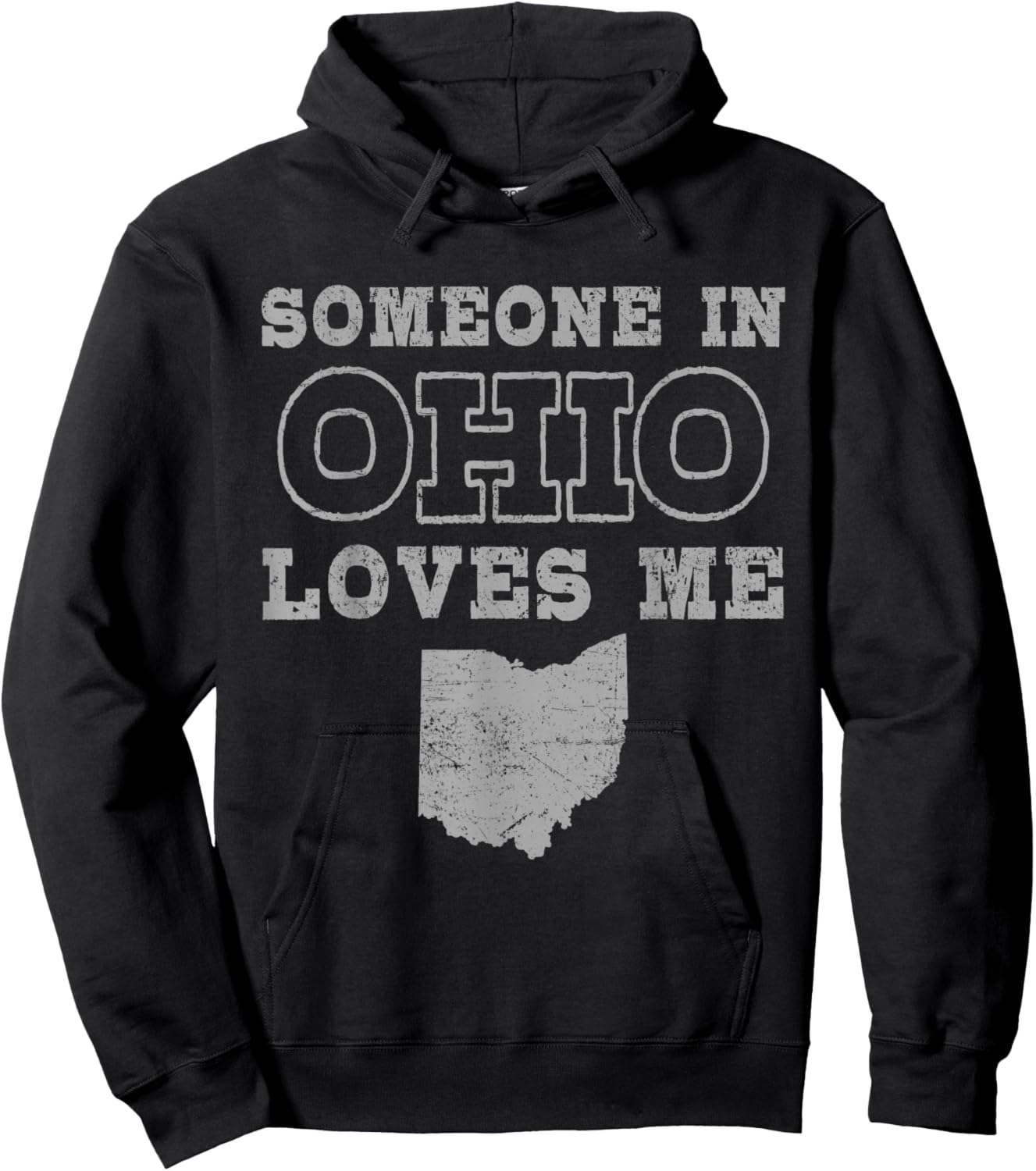 Someone In Ohio Loves Me Vintage US State Hoodie - Hoodie | Black