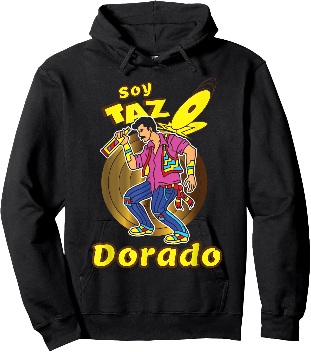 Funny Mexican Saying Spanish Slang Words Sarcastic Latinx Hoodie - Hoodie | Black