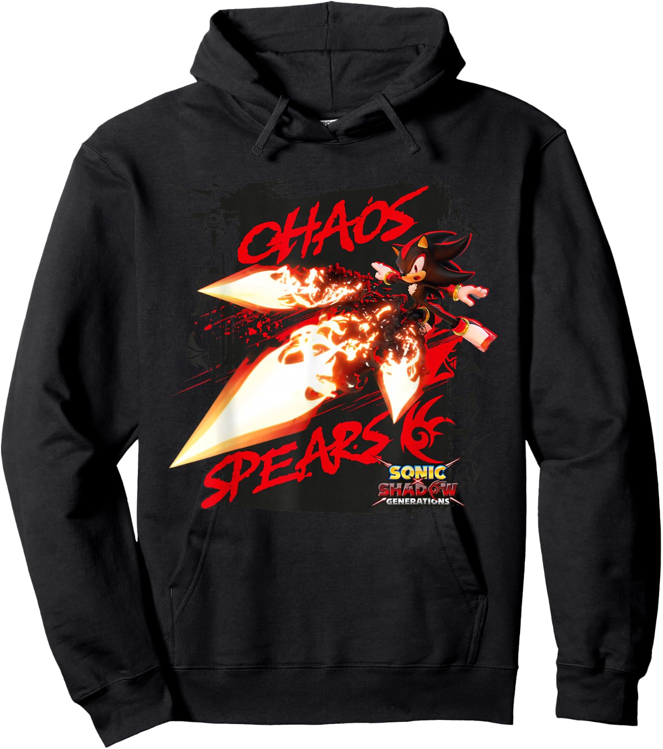 Sonic the Hedgehog, Sonic X Shadow Generations Chaos Spears Hoodie - Hoodie | Black