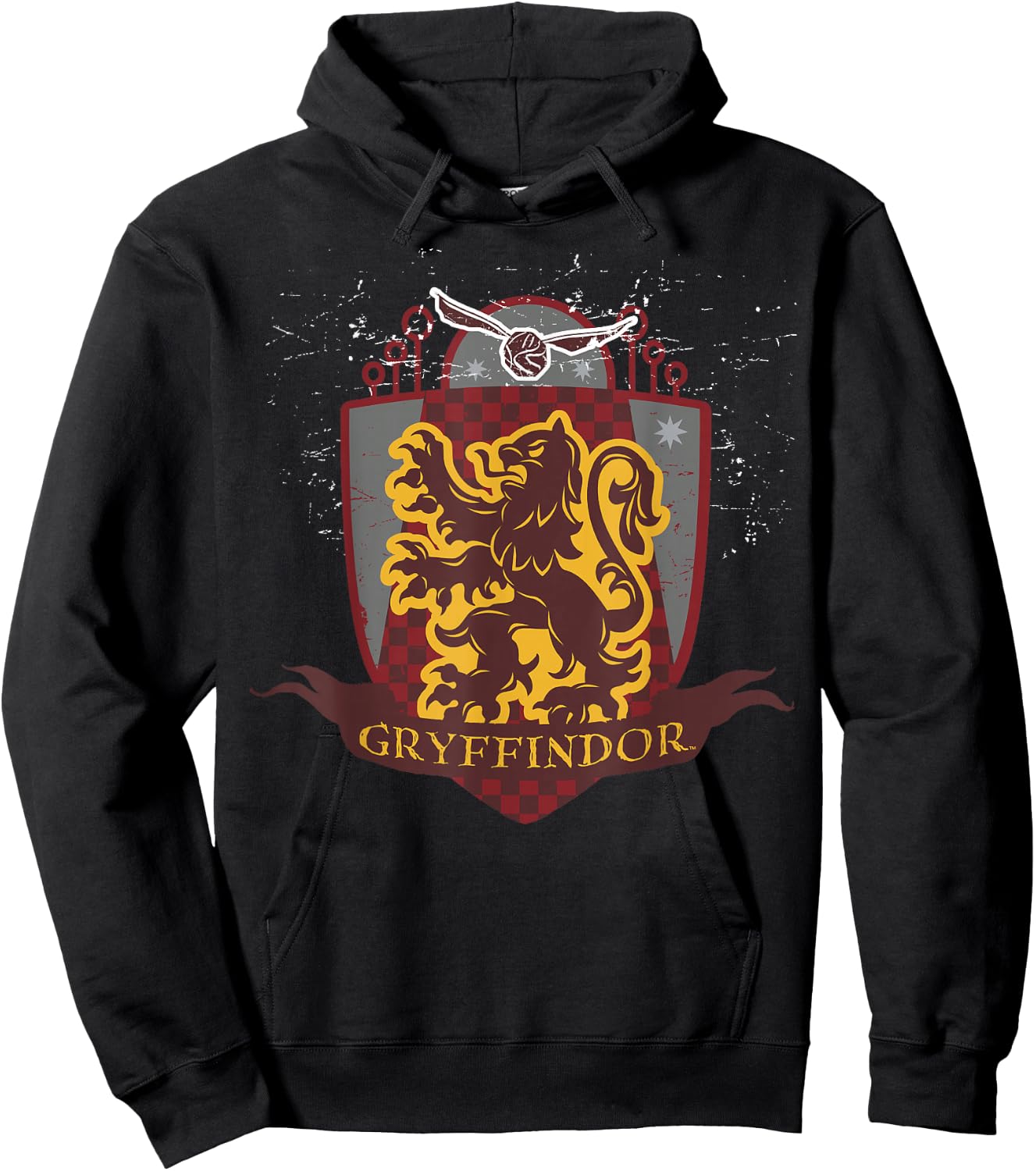 Harry Potter Gryffindor Quidditch Shield Hoodie - Hoodie | Black