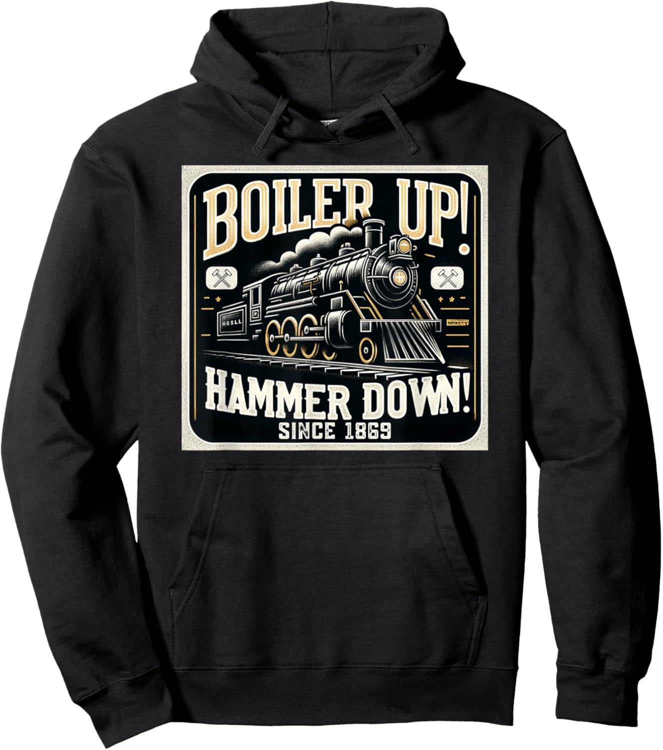 Boiler Up Hammer Down Hoodie - Hoodie | Black
