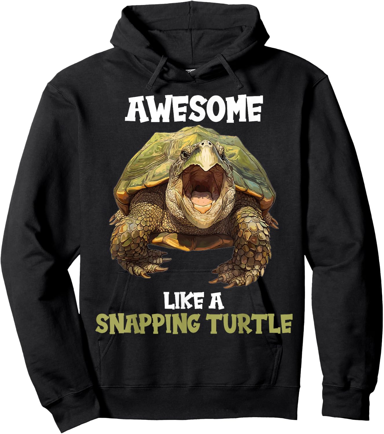 Awesome like a Snapping Turtle. Snapping Turtle Hoodie - Hoodie | Black