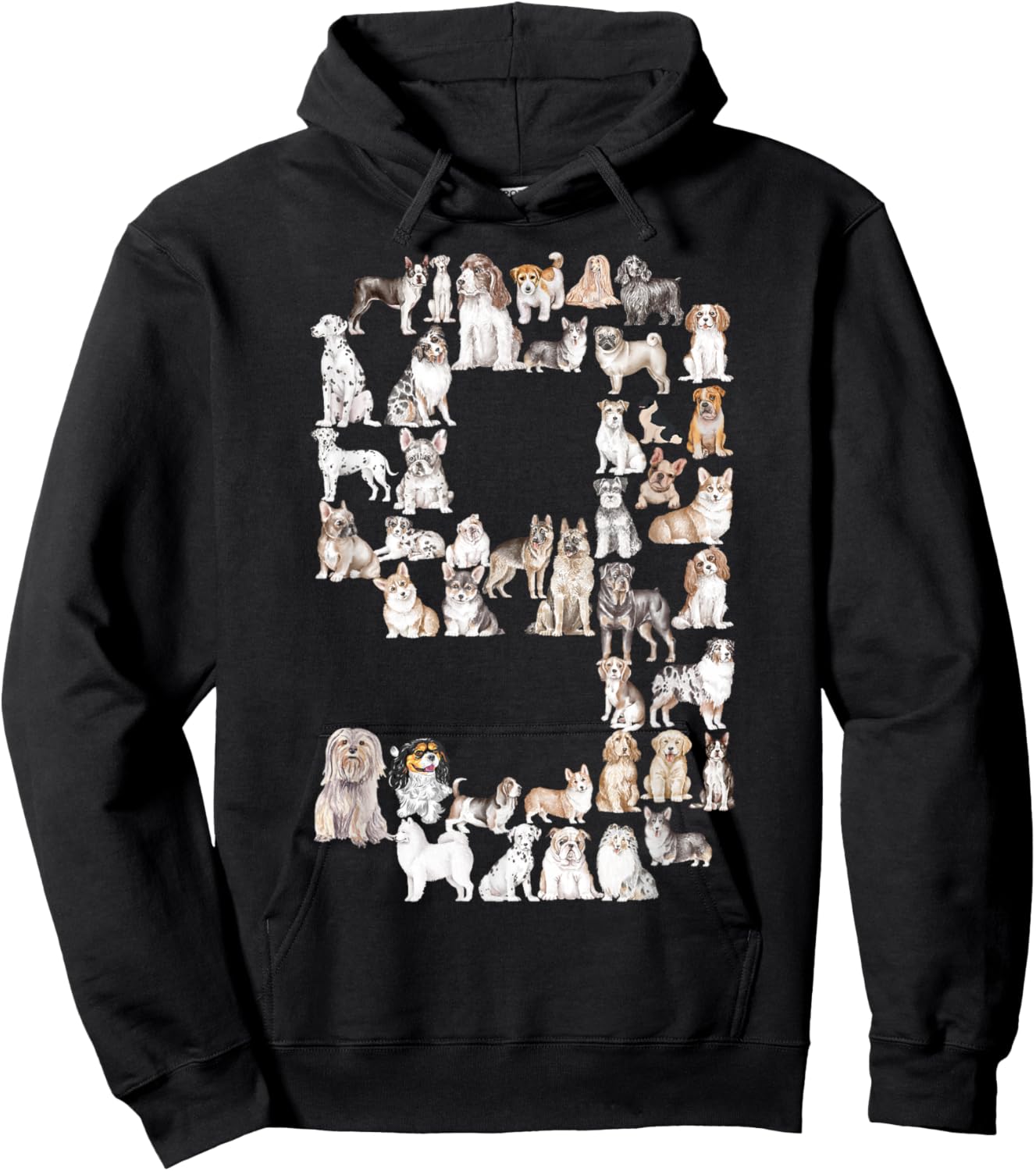 Fun 9th Birthday Boys Kids Girls Dog Lovers 9 Year Old Hoodie - Hoodie | Black