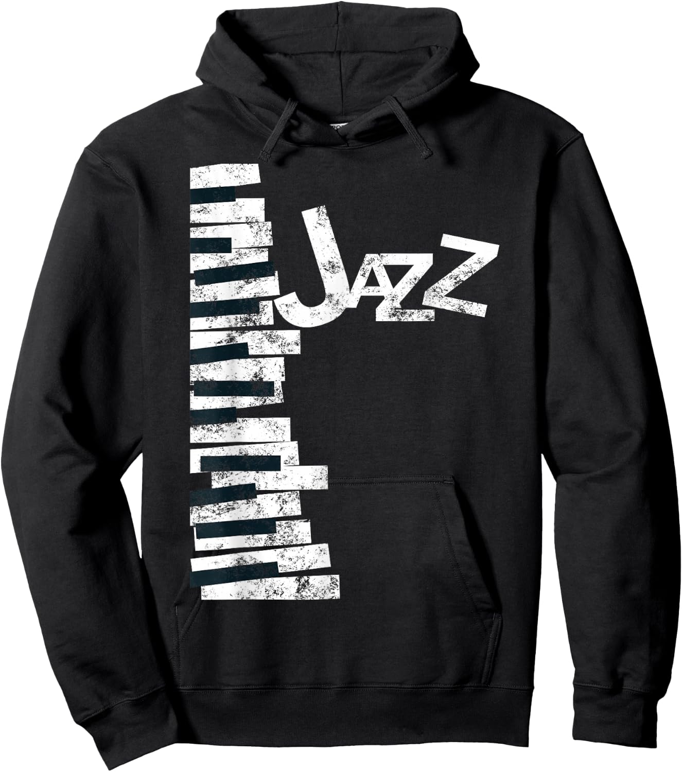 Jazz Music Lover - Vintage Piano Jazz Hoodie - Hoodie | Black