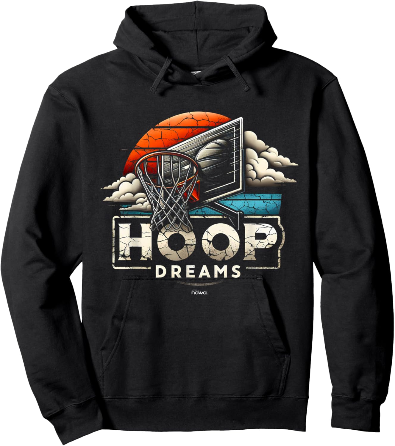 A Dream of Basketball on the Sundown Hoop Hoodie - Hoodie | Black