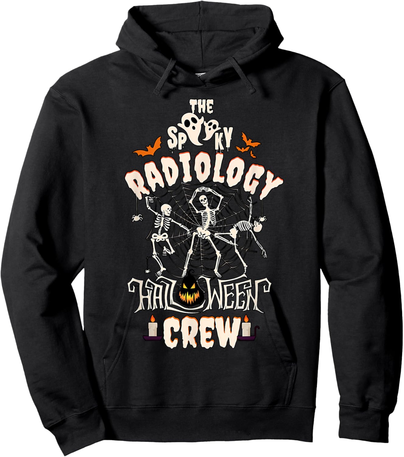 Spooky Halloween Radiology Tech Skeleton Xray CT Tech Hoodie - Hoodie | Black
