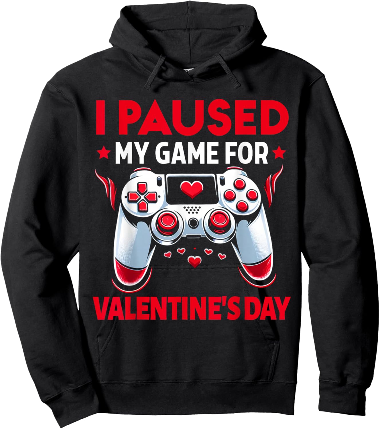 Valentines Day Gamer Valentines Day Gaming Men Boys Kids Hoodie - Hoodie | Black