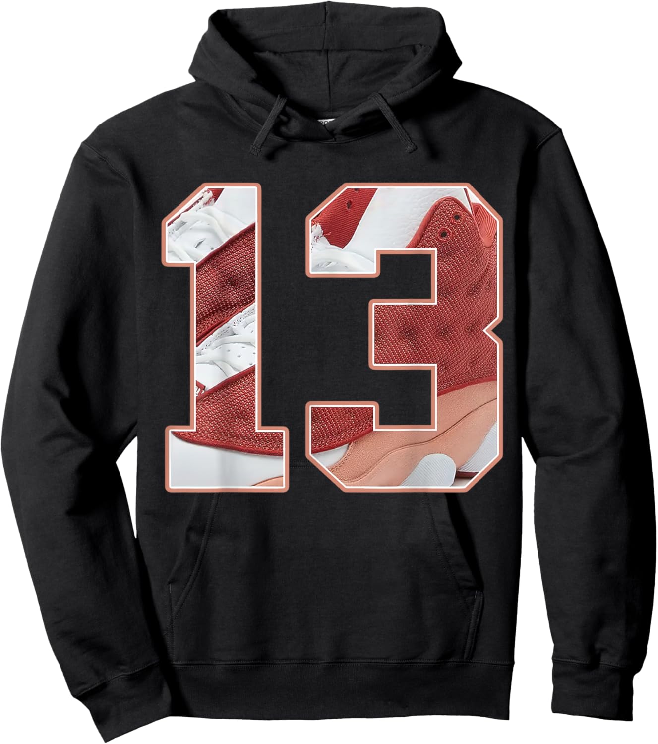 Number 13 Dune Red 13s Loser Lover Matching Women Hoodie - Hoodie | Black
