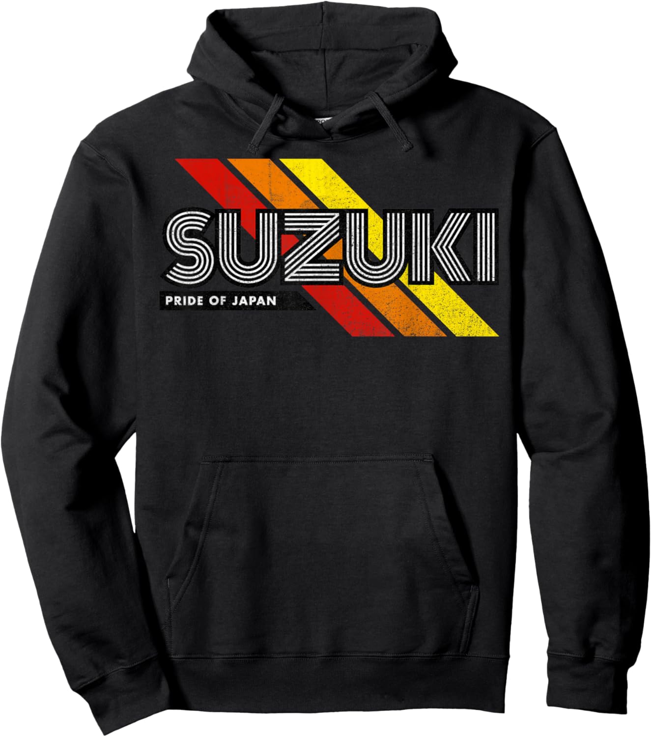 Suzuki Japanese Family Name Retro Vintage Hoodie - Hoodie | Black