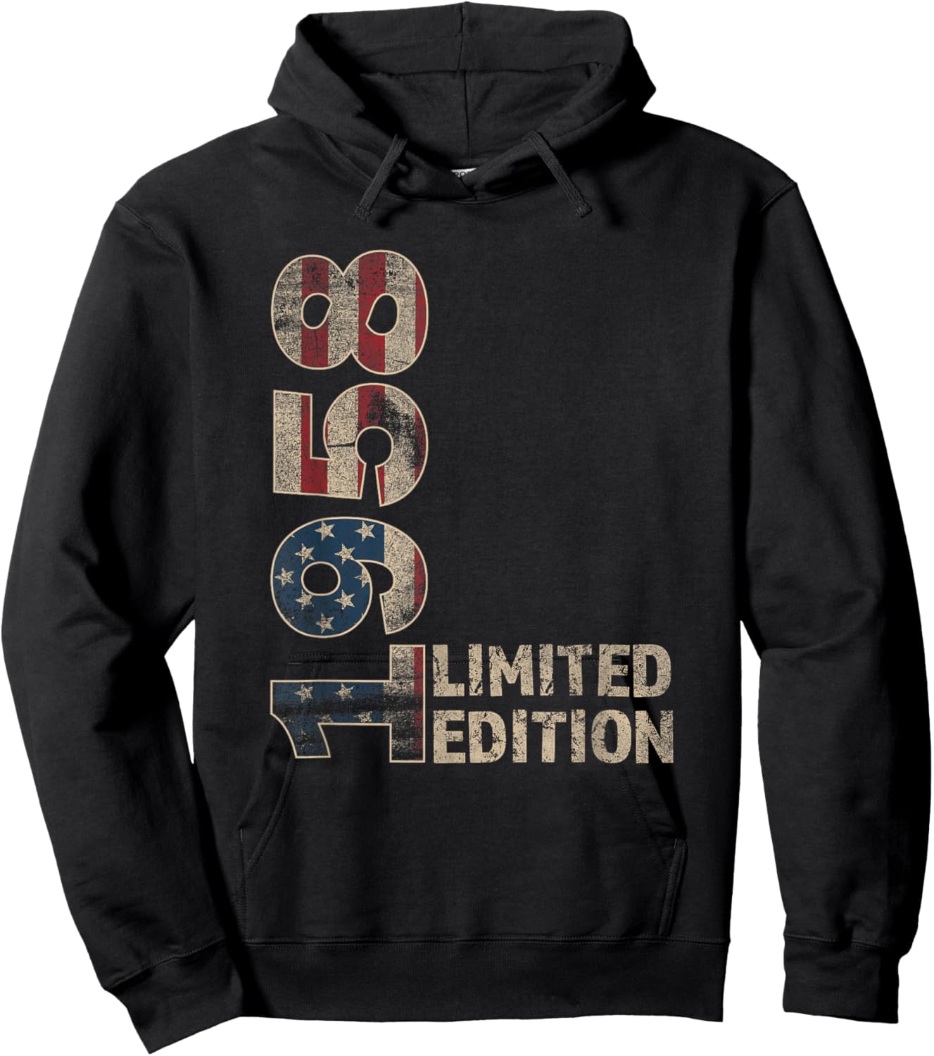 67th Birthday Gift men Vintage born 1958 turning 67 Year Old Hoodie - Hoodie | Black