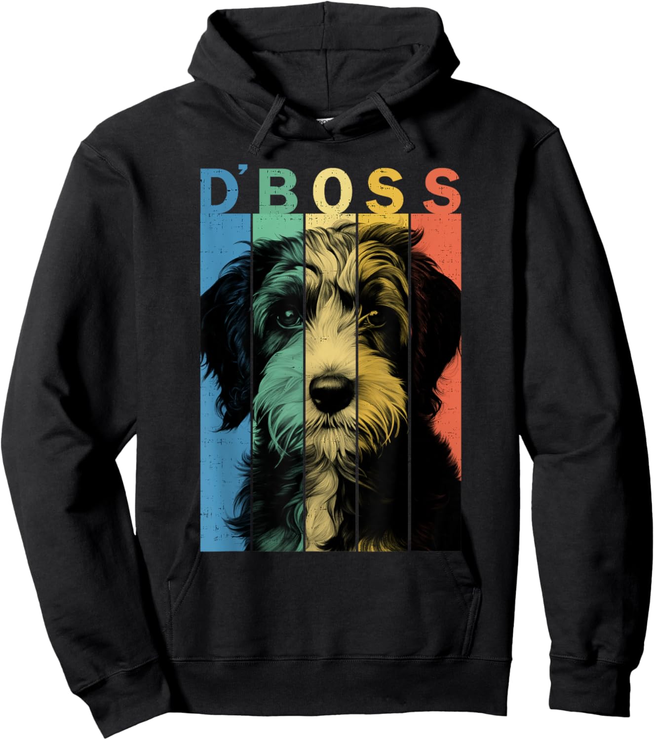 The Funny Bordoodle Boss Mom Dad Dog Lover Hoodie - Hoodie | Black