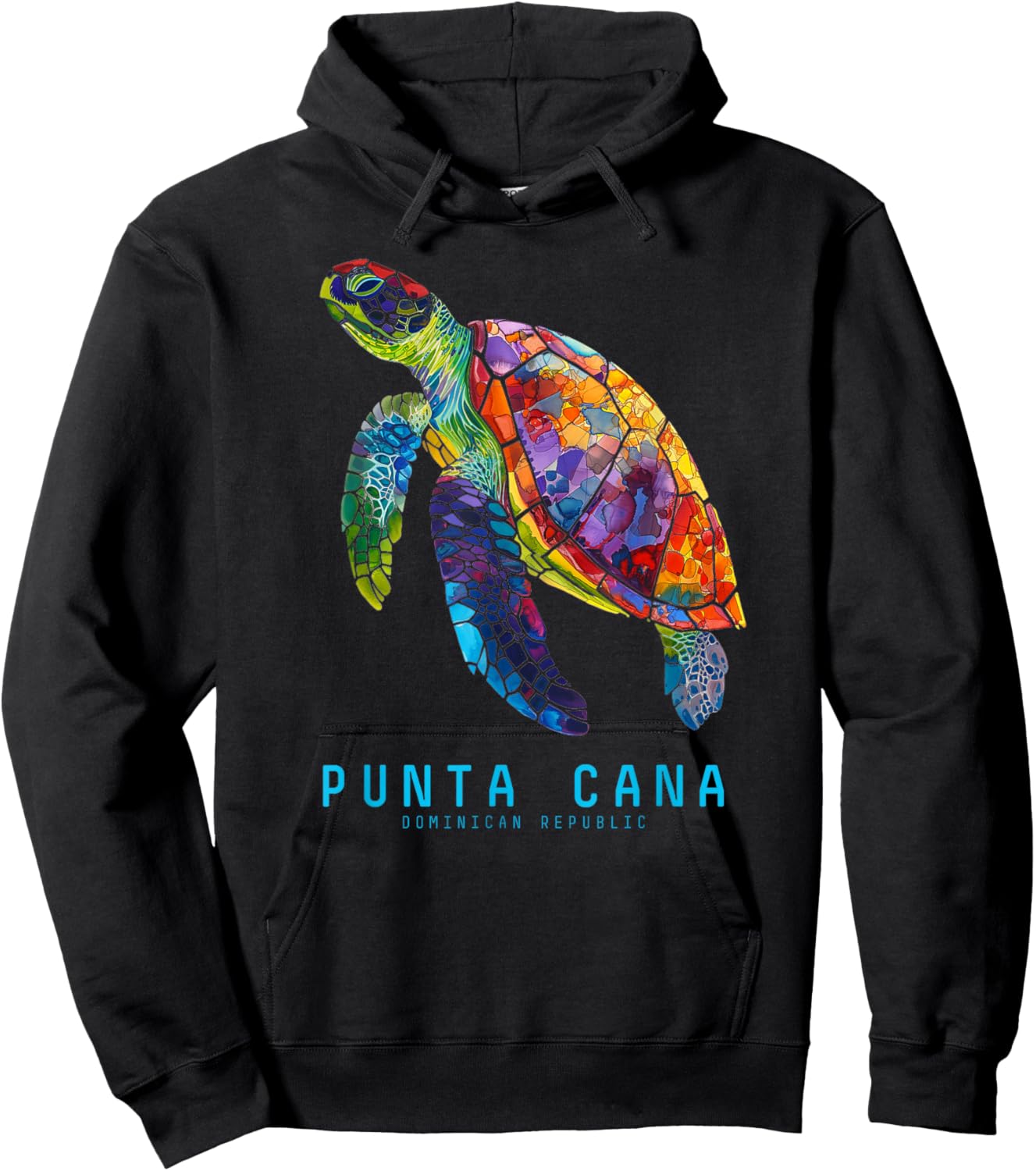 Punta Cana Dominican Republic Sea Turtle Holiday Beach Hoodie - Hoodie | Black