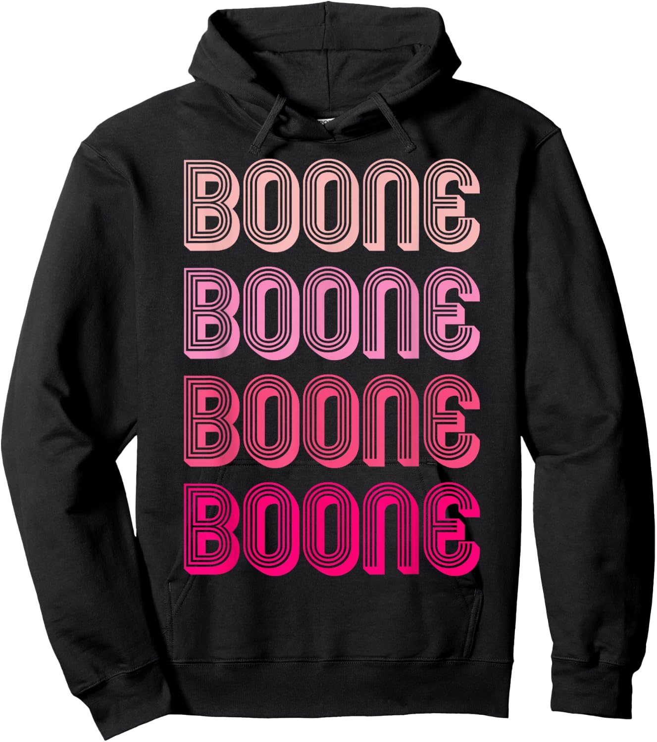 Boone Personalized Name Vintage Women Men Girl Hoodie - Hoodie | Black