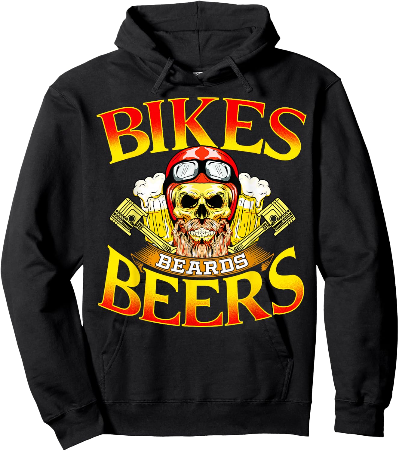 Motorcycle Lover Gift Bikers Men MC Parties Vintage Meets Hoodie - Hoodie | Black